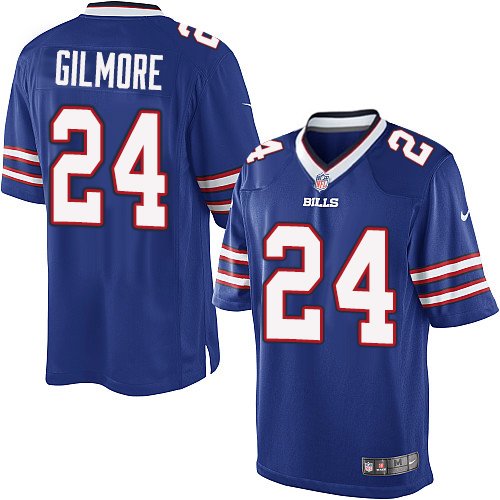 Youth Elite Stephon Gilmore Nike Jersey Royal Blue Home - #24 NFL Buffalo Bills